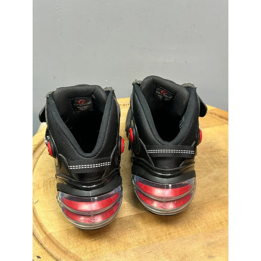 Riding Tribe Motorcycle Boots Mens 45 Black Speed Bikers A09003 Sport Racing